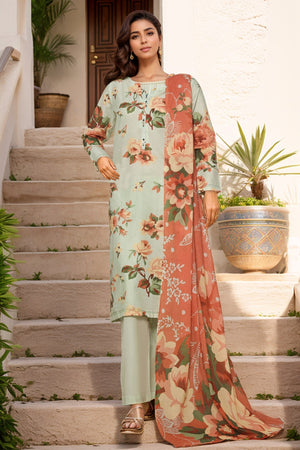 Sada Bahar Stitched 3 Piece Printed Cambric Vol-01 Collection'2025-241-PISTA
