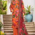 Sada Bahar Stitched 3 Piece Printed Cambric Vol-01 Collection'2025-244-ORANGE
