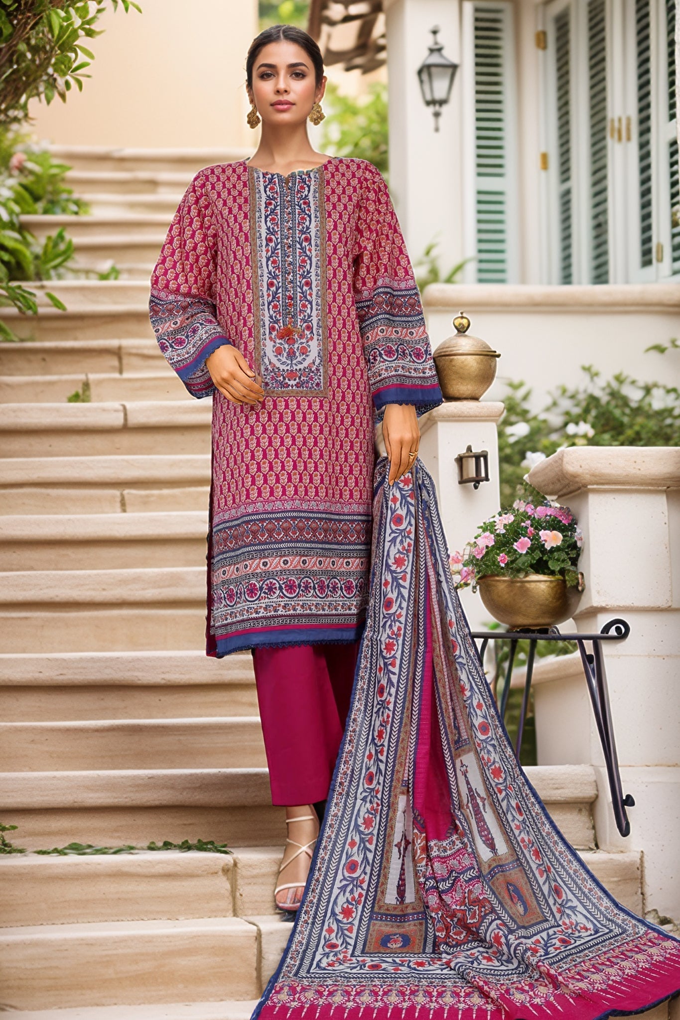Sada Bahar Stitched 3 Piece Printed Lawn Vol-02 Collection'2025-PR-1284-ATISHI