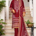 Sada Bahar Stitched 3 Piece Printed Lawn Vol-02 Collection'2025-PR-1296-Red
