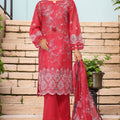 Sada Bahar Stitched 3 Piece Printed Chikankari Vol-01 Collection'2025-PCK-Red