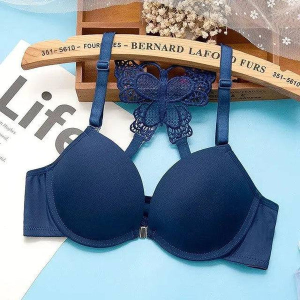Sajiero Butterfly - Fun Night Padded Bra Blue - My Store