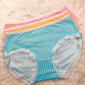 Sajiero Check Print Cotton Panty women and ladies underwear best price in pakistan online