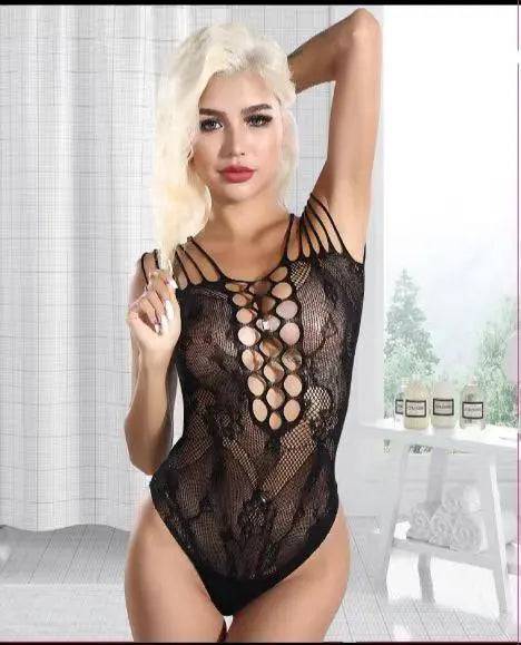 Sajiero Cleap Women Mesh Bodysuit Lingerie Stocking - My Store