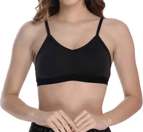 Sajiero Cotton Non Padded Wireless Cami Teenage bra - My Store