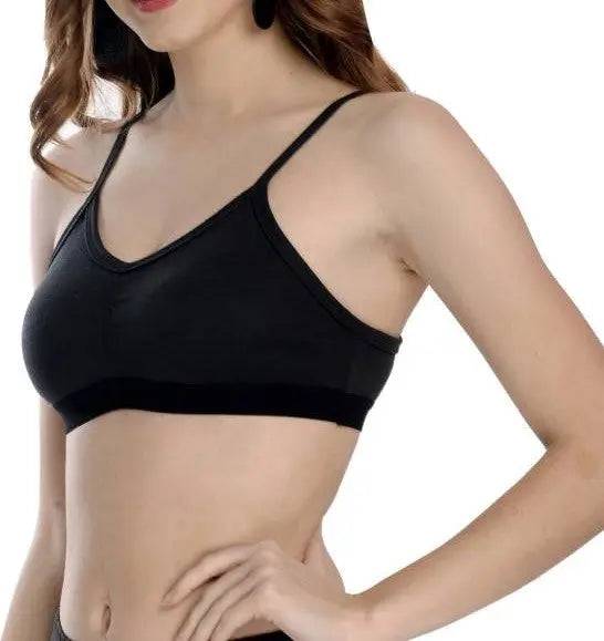 Sajiero Cotton Non Padded Wireless Cami Teenage bra - My Store