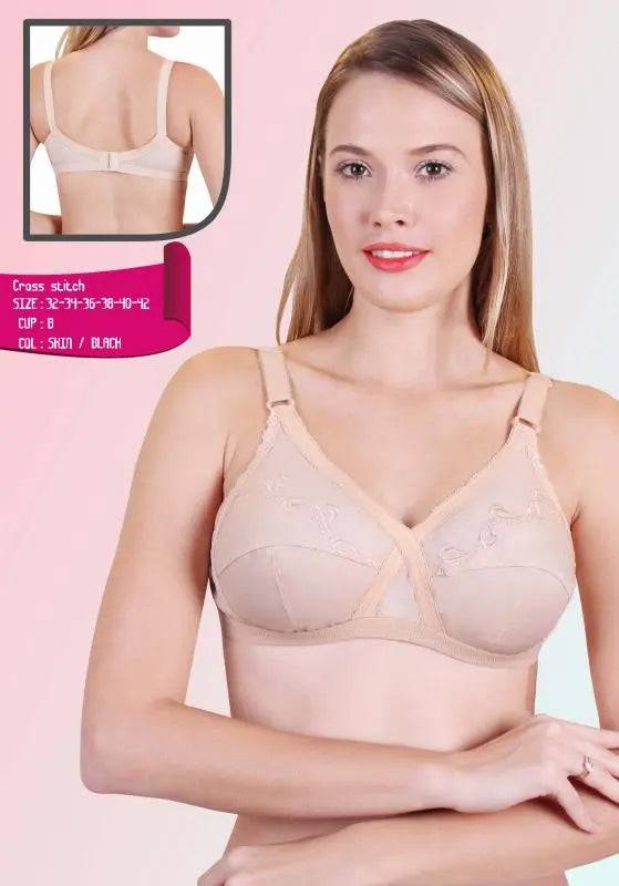 Sajiero Cross Stitch Bra - My Store