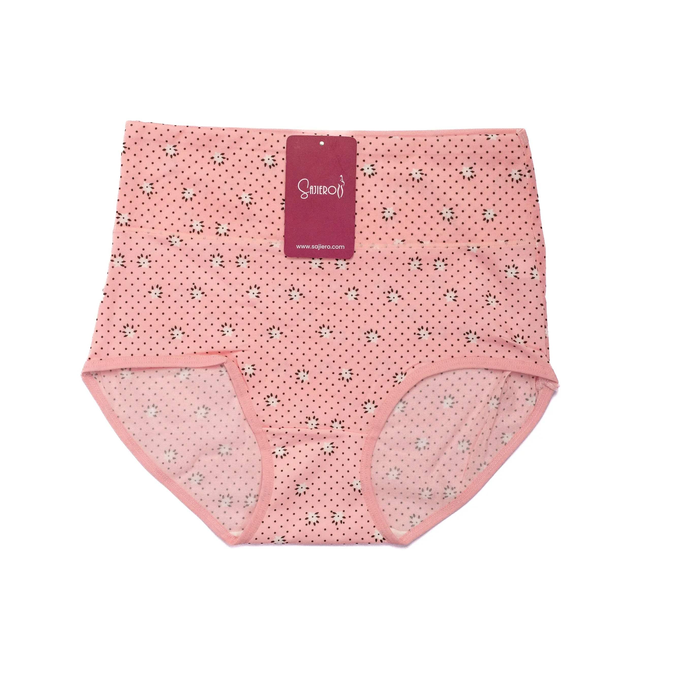 Sajiero Daisy Printed Brief Cotton Panty - My Store