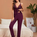 Sajiero Elegance Sling Top and Trouser Set Hot Purple - My Store
