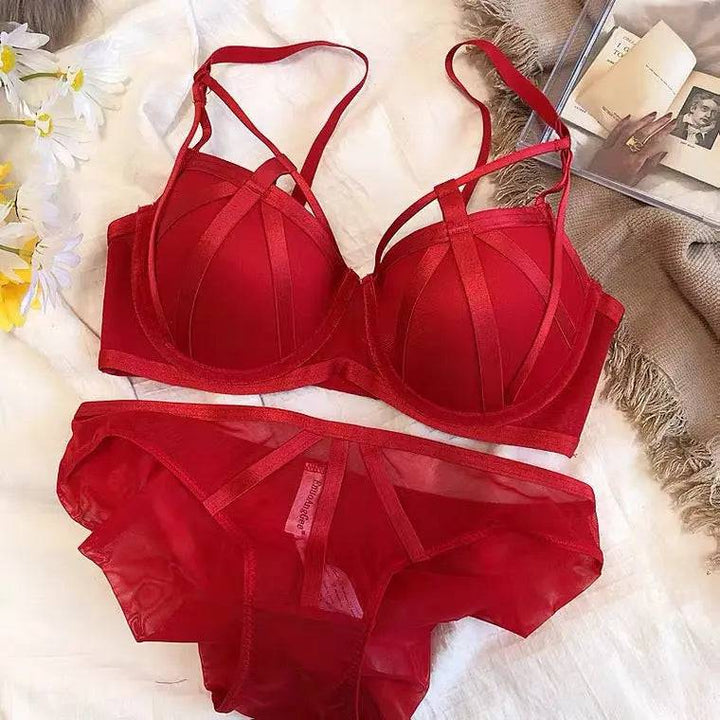 Sajiero French Super Padded Bra and Panty Set - My Store