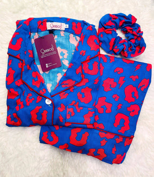 Sajiero Galaxy Boski Linen  Printed Pajama Super Print - My Store