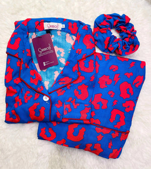 Sajiero Galaxy Boski Linen  Printed Pajama Super Print - My Store