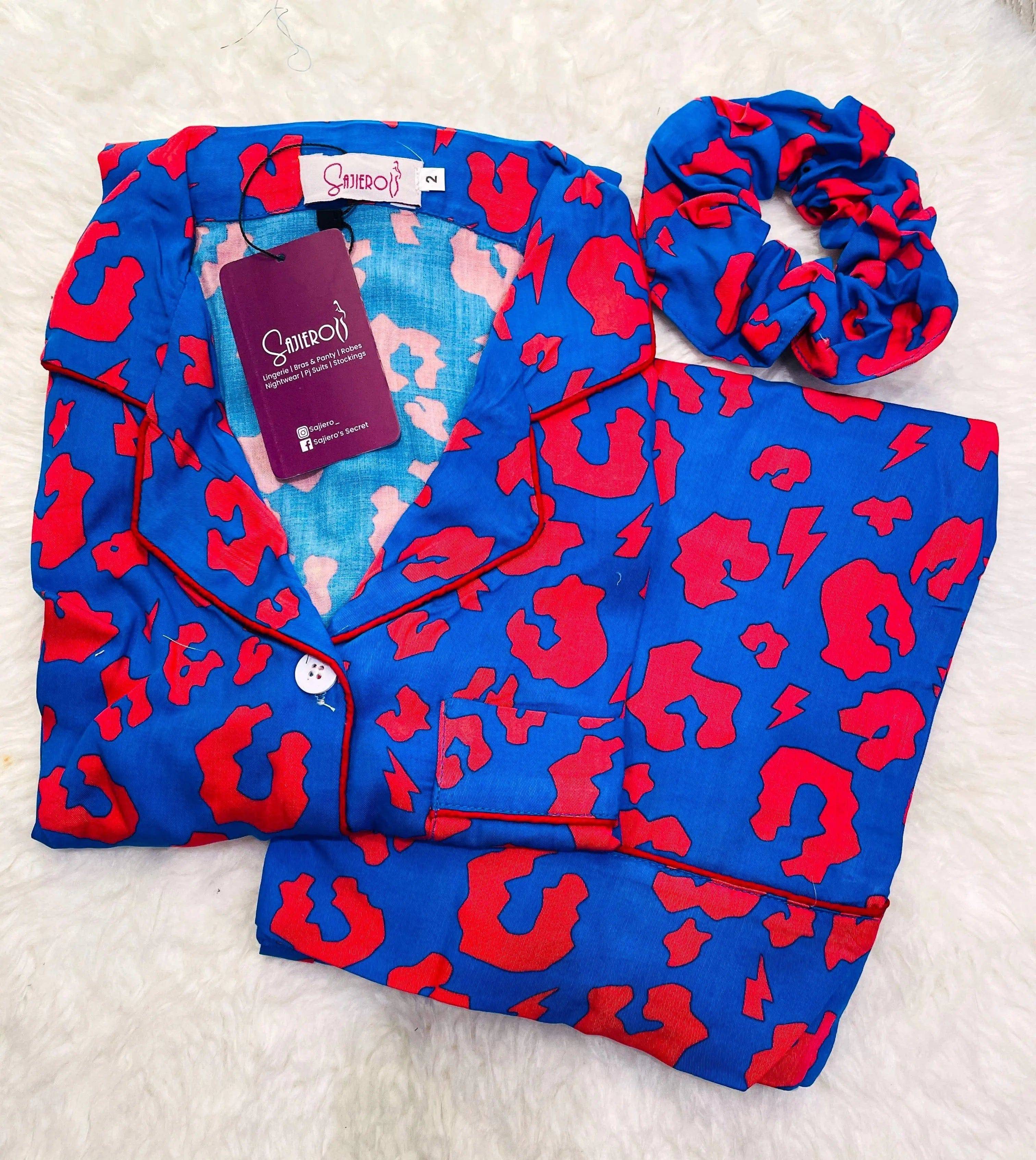 Sajiero Galaxy Boski Linen  Printed Pajama Super Print - My Store