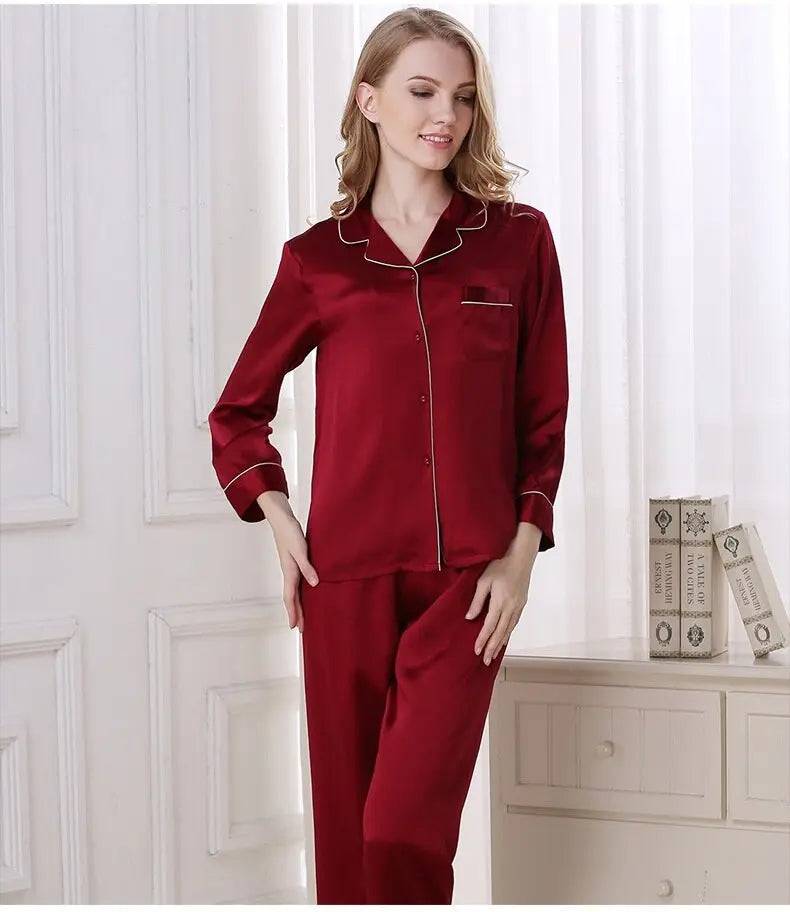 Sajiero Galaxy Pajama Suit Maroon - My Store