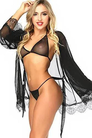 Sajiero Mesh Nightgown set - My Store