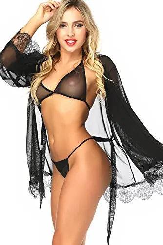 Sajiero Mesh Nightgown set - My Store