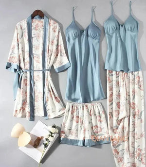night suits
night suit for women
nighty suit
female night suits
night suit dress for women
night suit night
nite suit
silk night suit
night wear
Sajiero Noor Floral Luxury Bridal Silk 5pcs Nightgown set

