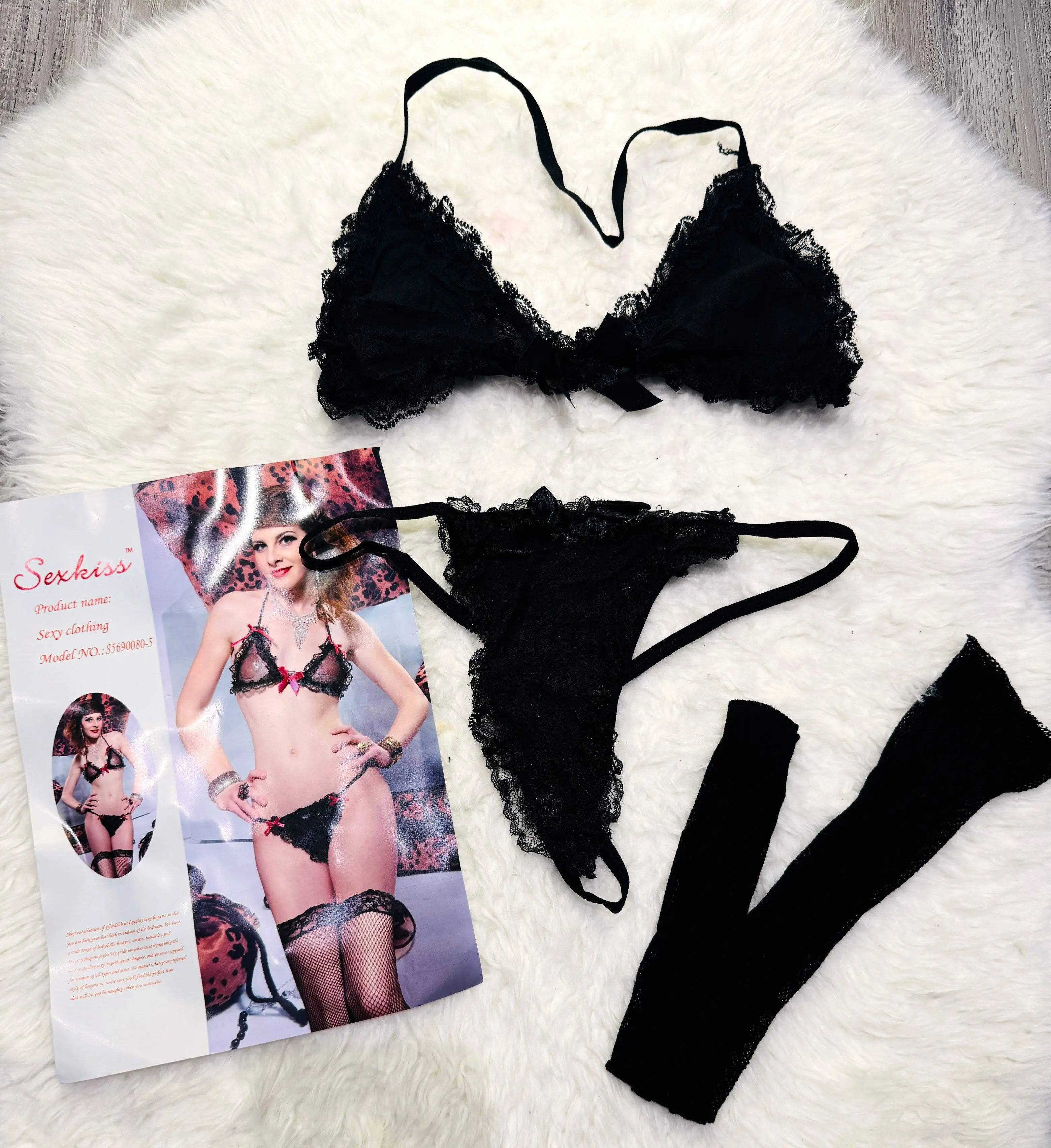 Sajiero Sk 3pcs Fancy Sexy Transparent Bikini Set - My Store