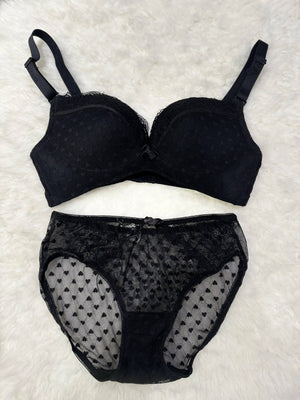 Sajiero Spandex Padded Bra and Panty Set - My Store