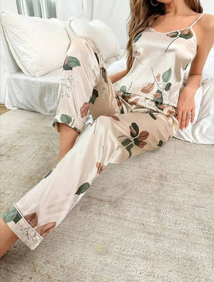 Sajiero Spice Ceder Strap Jumpsuit Printed Floral Ash - My Store