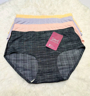 Sajiero Super Dry Fit Check Pattern Panty - My Store