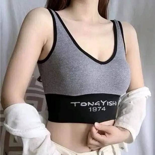 Sajiero Tank Sports Bra 1974 a premium quality sportswear br a with elstic for women price in pakistan