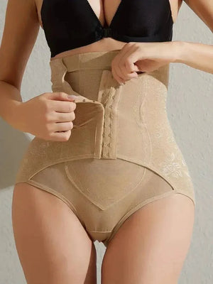 Sajiero Tummy Control Buckle Butt Lifter Postpartum Body Shaper - Hook Panty Shaper - My Store