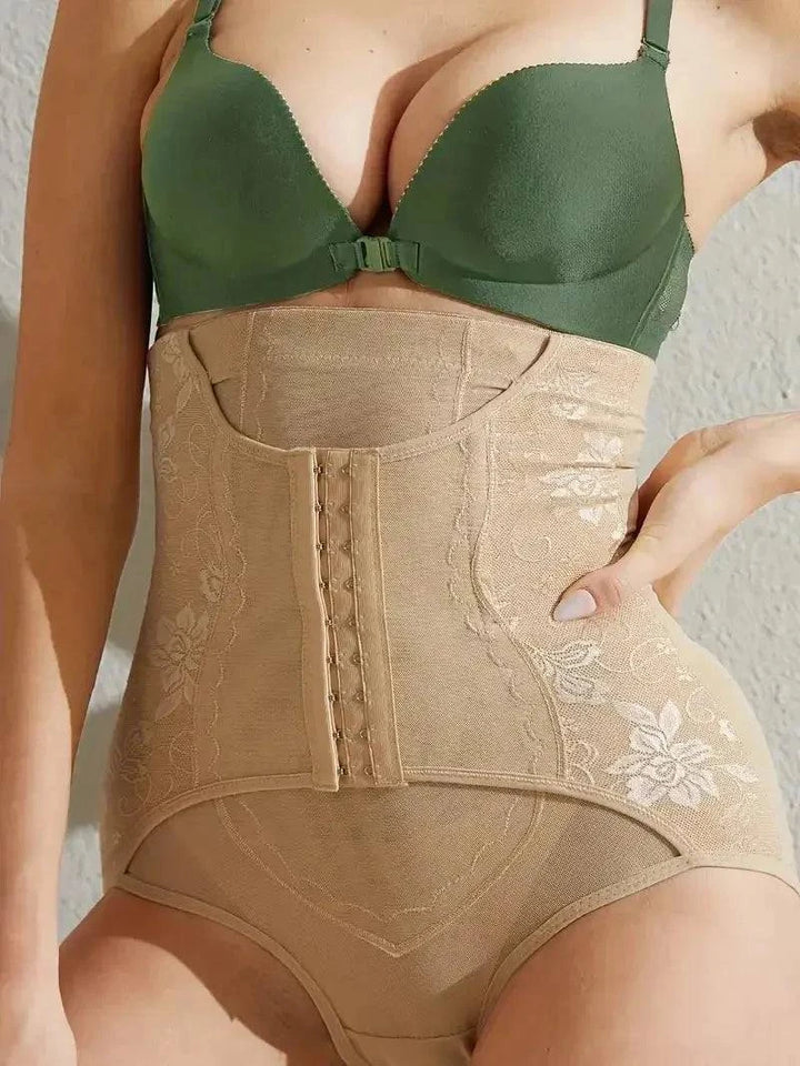 Sajiero Tummy Control Buckle Butt Lifter Postpartum Body Shaper - Hook Panty Shaper - My Store