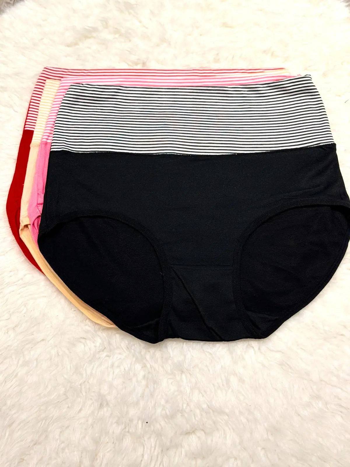 Sajiero Wasit Rib Brief Cotton Panty - My Store