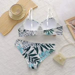 Sajiero Whisper Floral Padded Bra and Panty Set - My Store