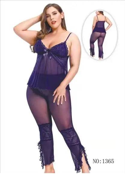 Sajiero Women Night Transparent Net Bodysuit - My Store