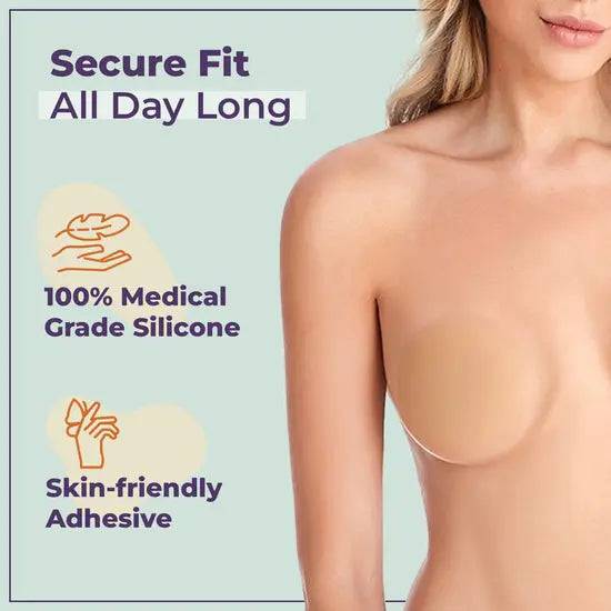 Sajiero Women Reusable Pasties Silicone Nipple Cover Sticker - My Store