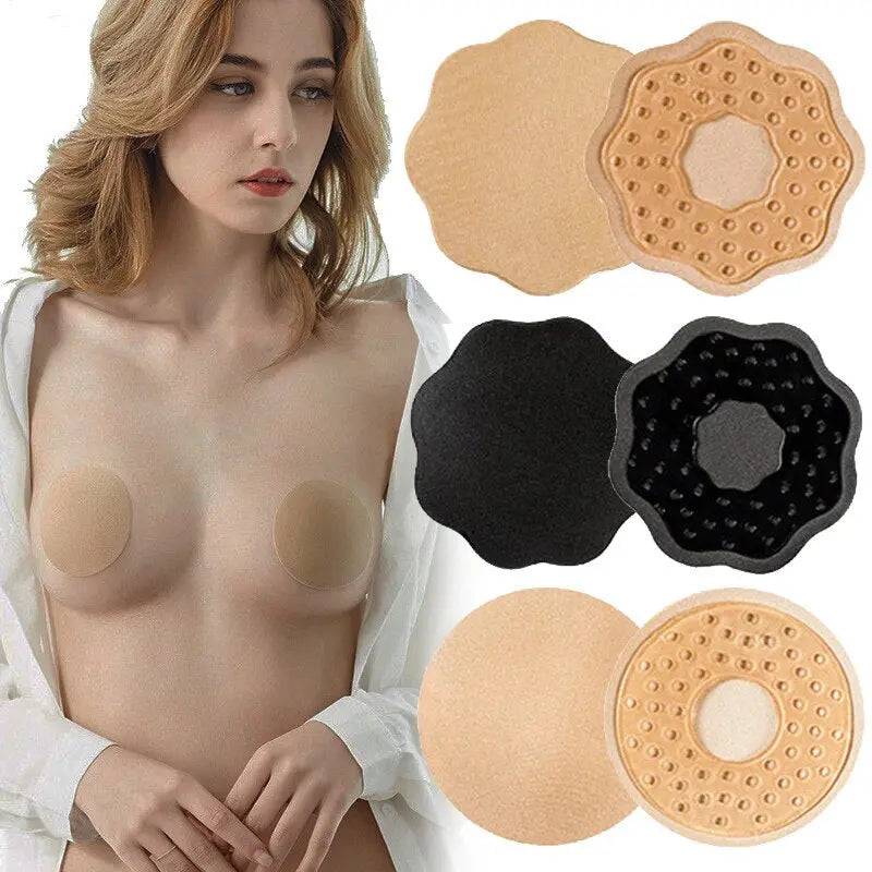 Sajiero Women Reusable Pasties Silicone Nipple Cover Sticker - My Store