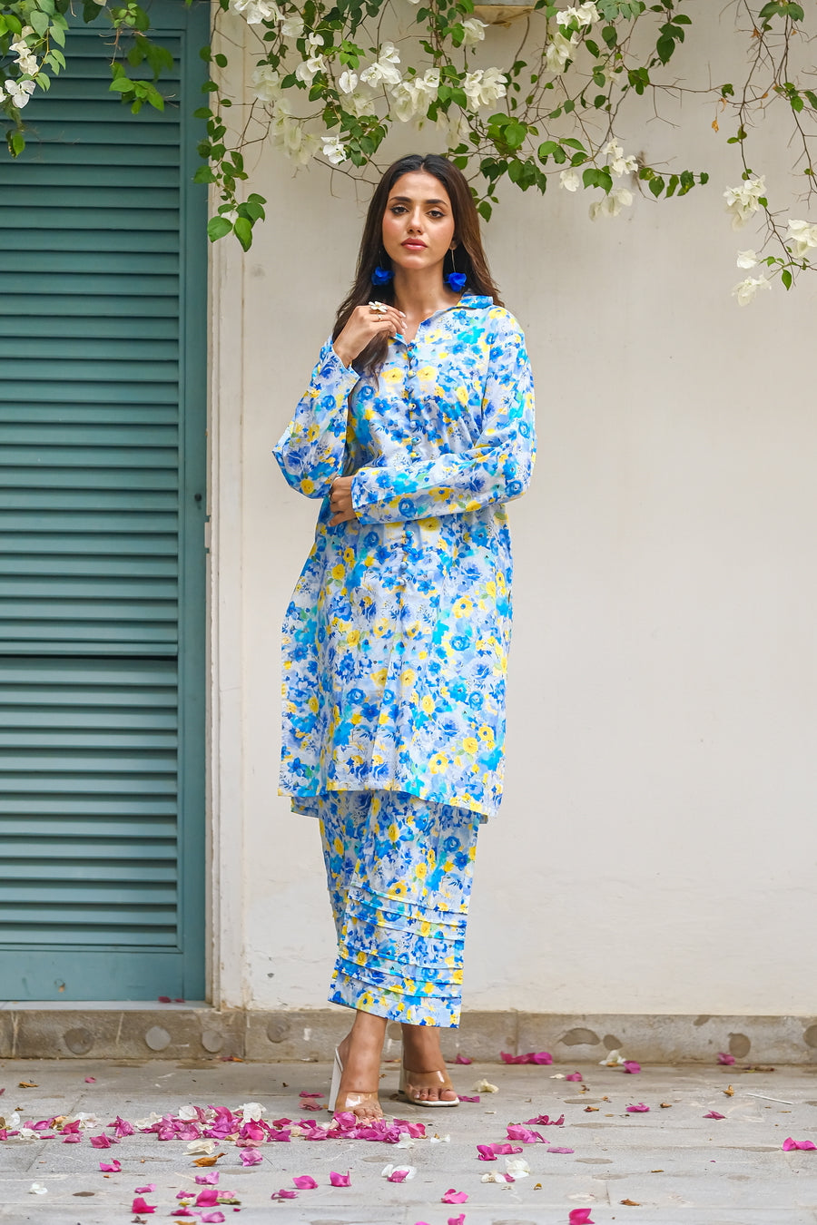 Sprinkles Stitched 2 Piece Summer Luxury Lawn Women Collection'2025-Sapphire - 2-Piece Luxury Lawn Set