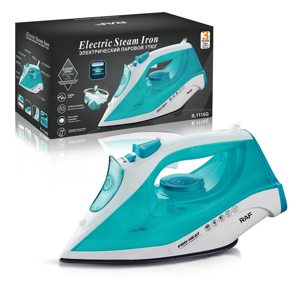 RAF R.1116-G Household Steam Iron 2200W 3 Gear Multifunction Steam Ironing Machine Vertical Steaming (Copy) - My Store