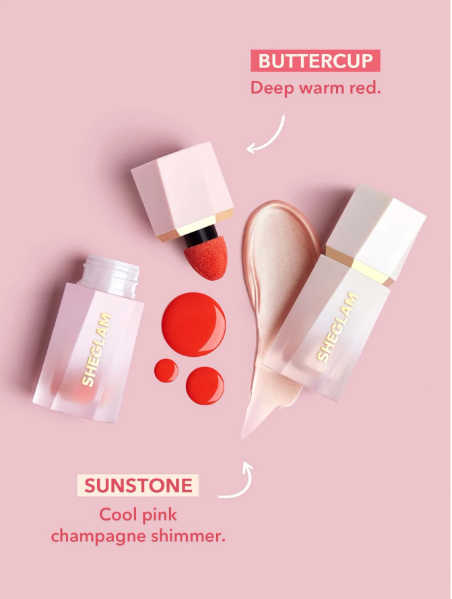 SHEGLAM - X Kenia Os Liquid Blush & Highlighter Kit