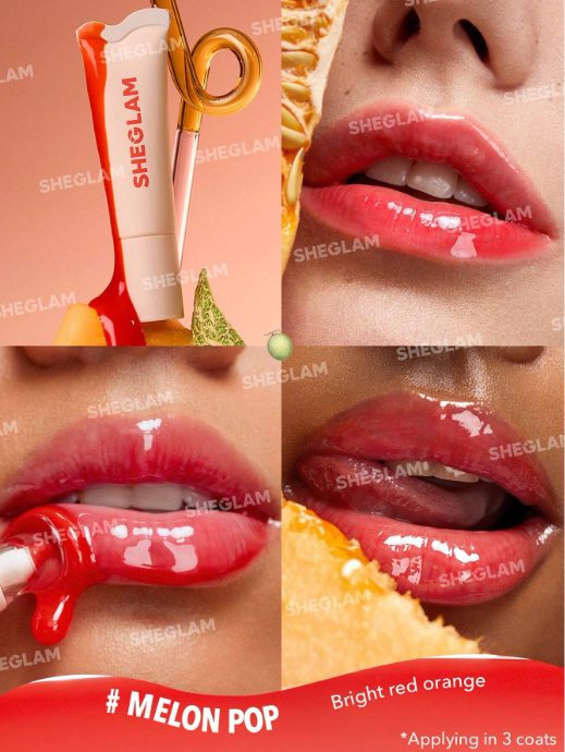 SHEGLAM - Crystal Glaze Moisturizing Lip Care-Melon Pop - My Store