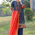 Shaakh By Rashid Textile Digital Embroidered 3 Piece Unstitched Lawn Suit (D-6714)