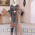 Almeerah Unstitched 3 Piece Emb Cutwork Lawn Vol-04 Collection'2025-Shadow Grey Luxe