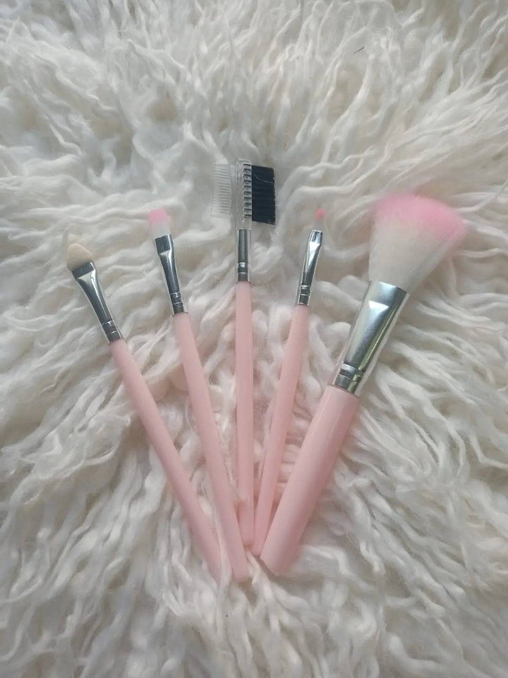 Shein Makeup Brush Set 5'S (Light Pink) - My Store