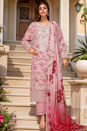 Signature By Sada Bahar Stitched 3 Piece Festive Emb Lawn Vol-02 Collection'2025-PD-196-PINK
