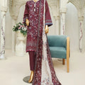 Dressline Unstitched 3 Piece Chikankari Emb  Doriya Lawn Collection