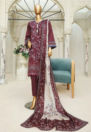 Dressline Unstitched 3 Piece Chikankari Emb  Doriya Lawn Collection