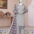 Almeerah Unstitched 3 Piece Emb Cutwork Lawn Vol-04 Collection'2025-Smoke Grey Drape