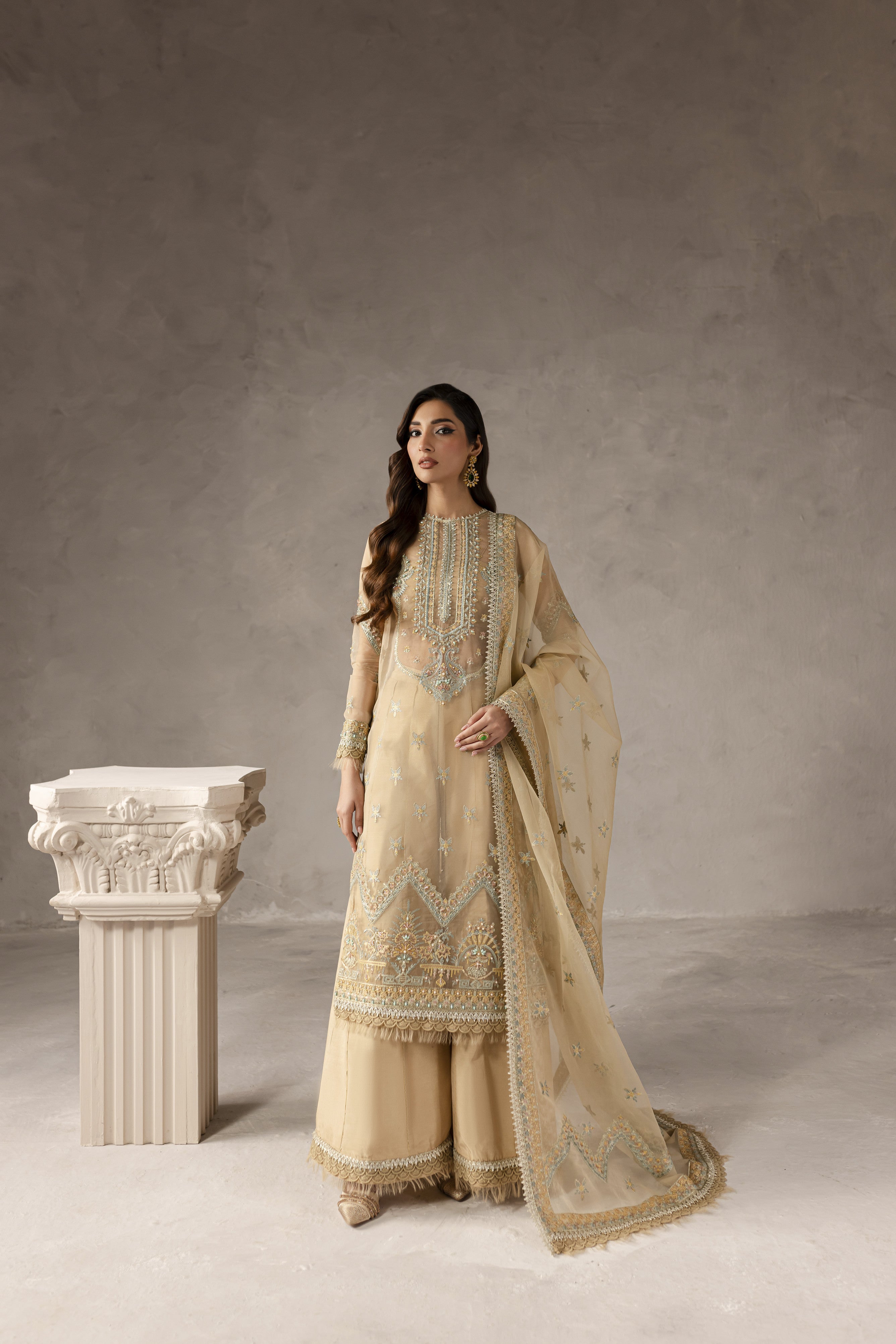 Eblouir By Imran Ramzan Unstitched 3 Piece Luxury Formals Collection'2025-Soleil Étincelant