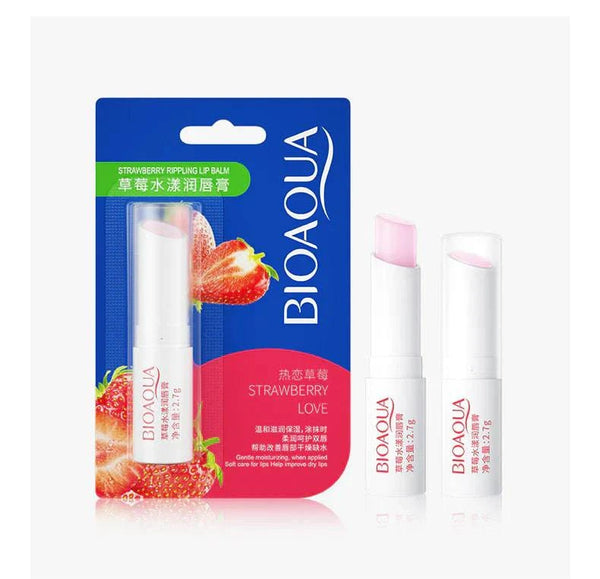 Bio Aqua Lip Balm Moisturizing Strawberry Love - My Store
