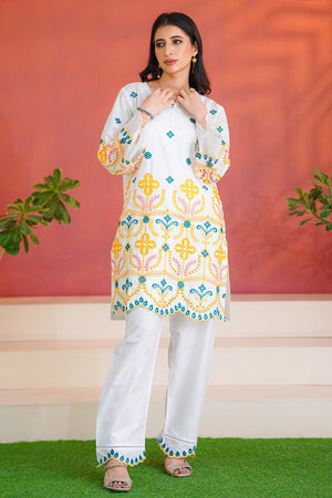 Daily Desire By Abeera Stitched 2 Piece Cotton Collection'2025-Subtle Grace
