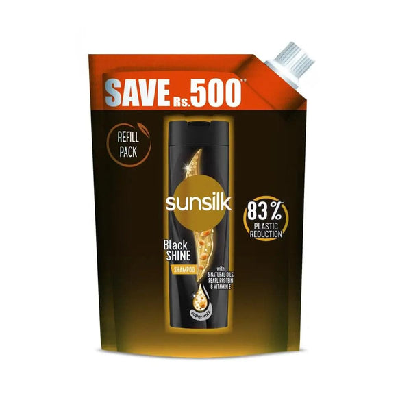 Sunsilk Black Shine Shampoo Refill Pouch - 1L - My Store