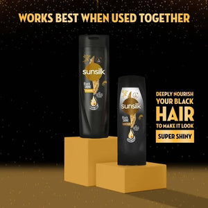 Sunsilk Conditioner Black Shine - 185Ml - My Store