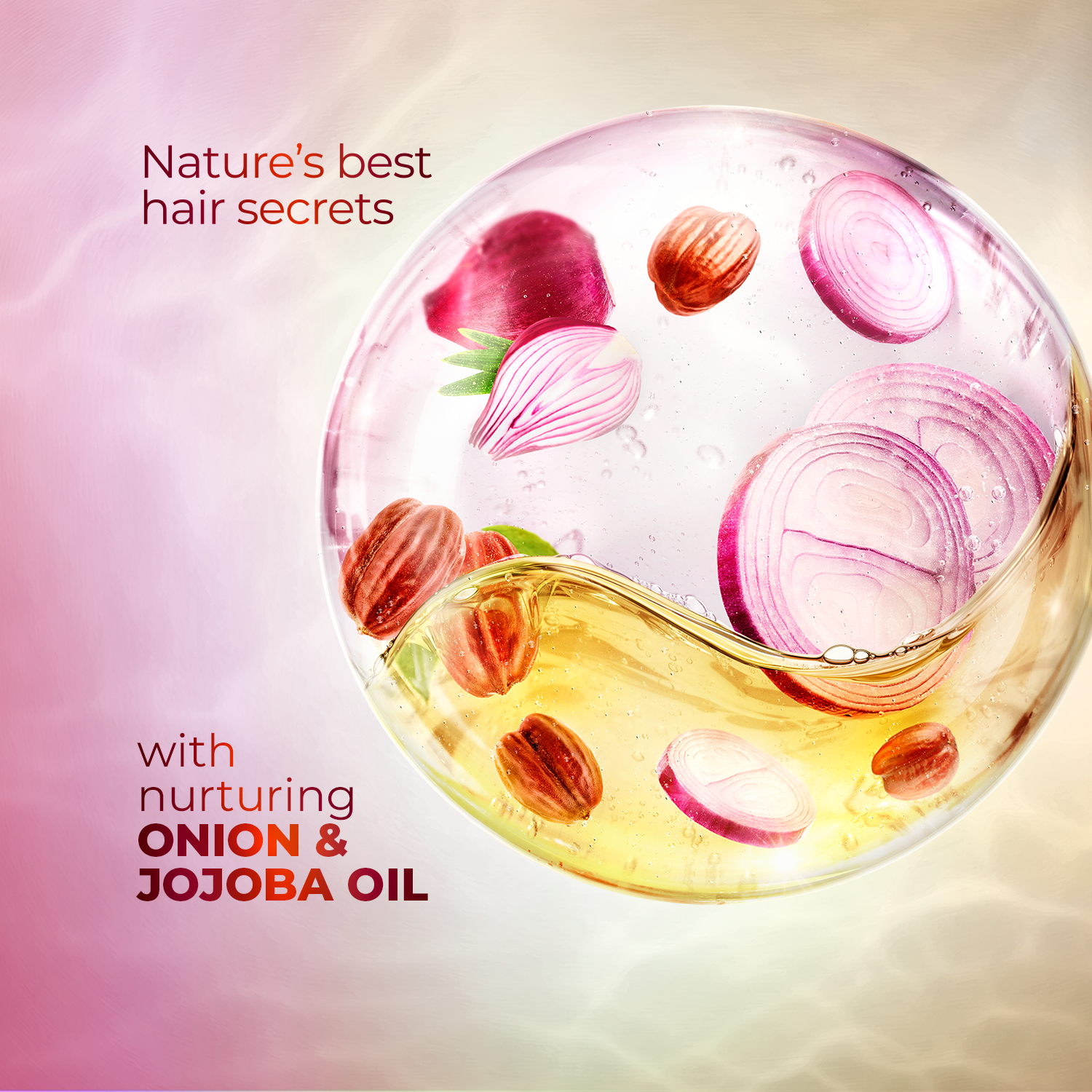 Sunsilk - Oil Blends Onion & Jojoba Oil Shampoo - 380Ml